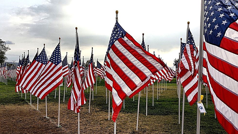 american flags