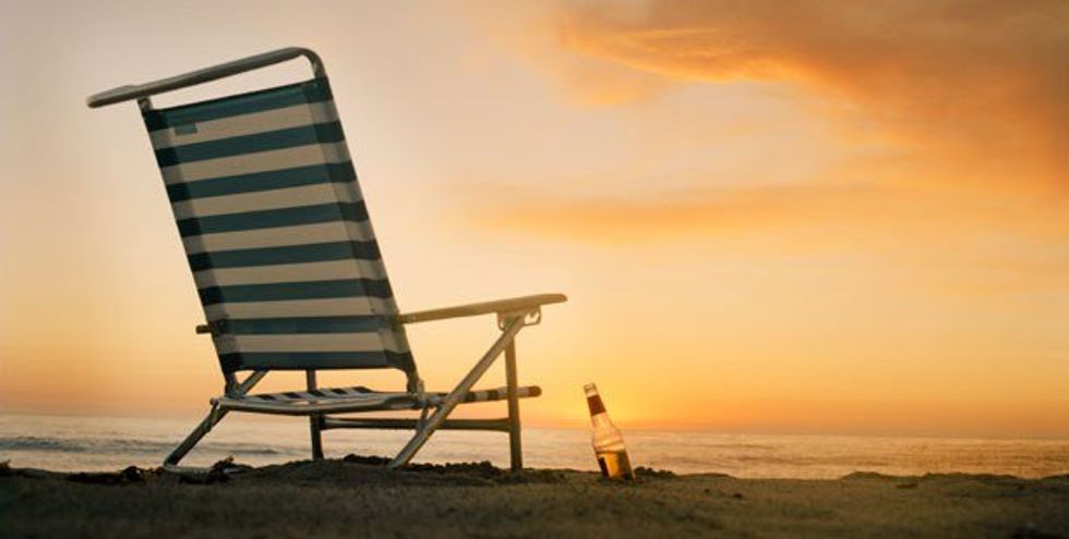 beer on the beach