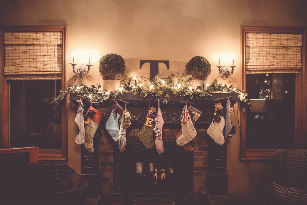 Christmas Socks  Fireplace