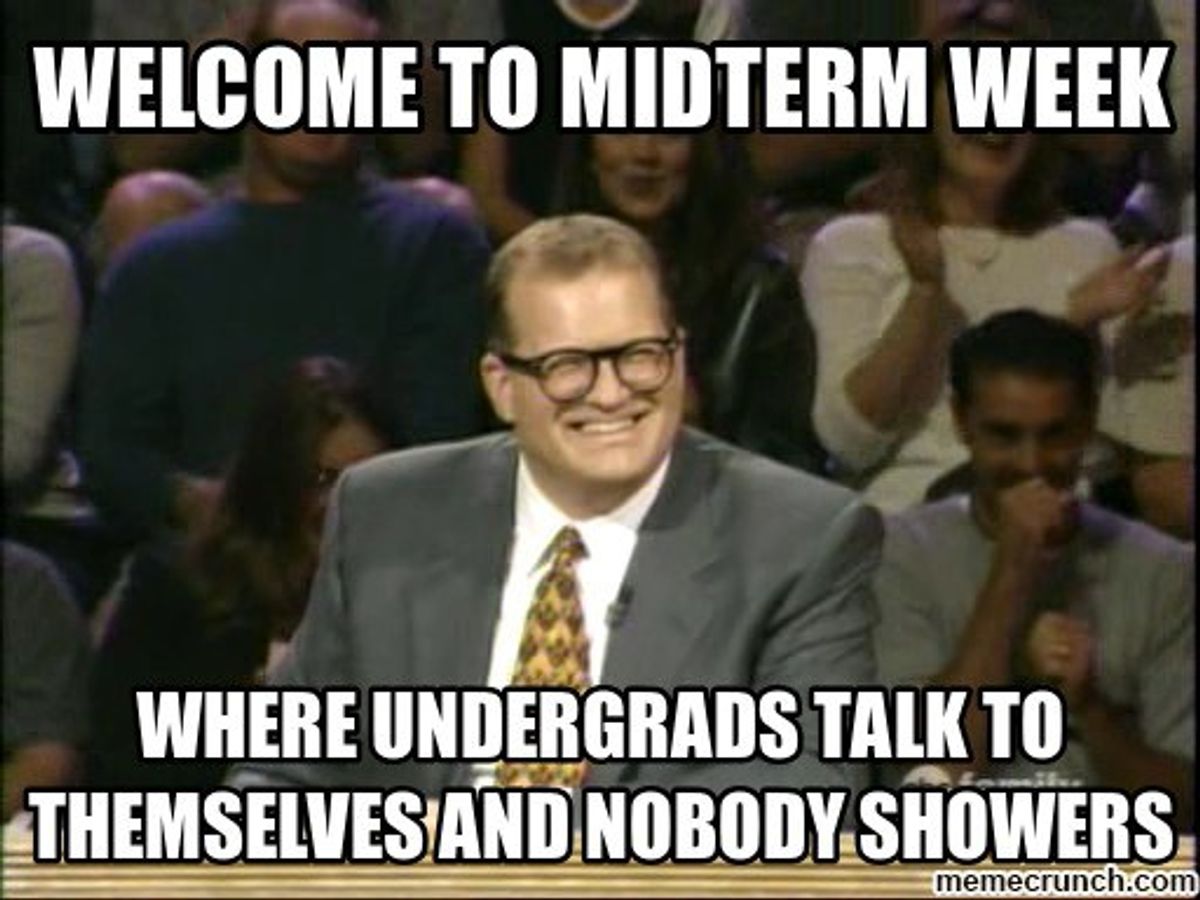 7 Stages of Midterm Week