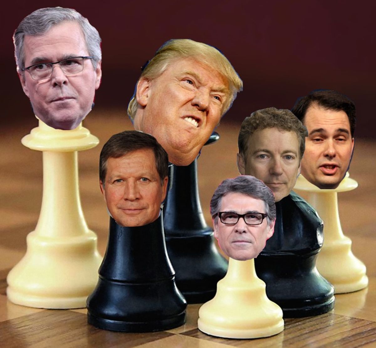 GOP Candidates As Chess Pieces