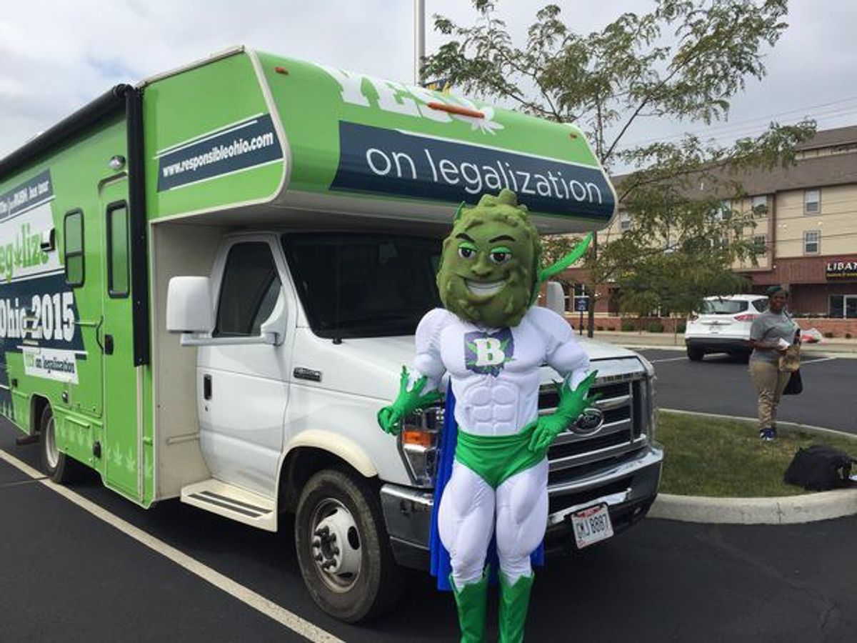 Buddie The Marijuana Mascot Goes To Campuses Around Ohio