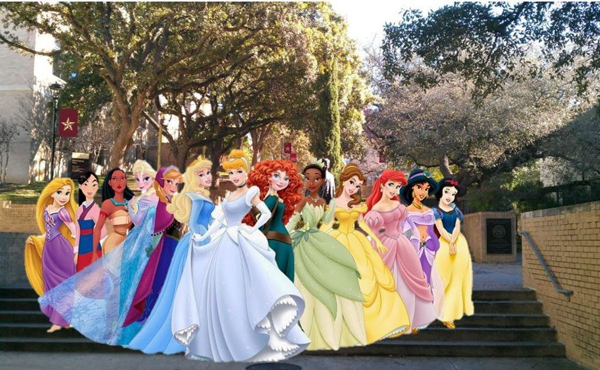 If Disney Princesses Attended Texas State University