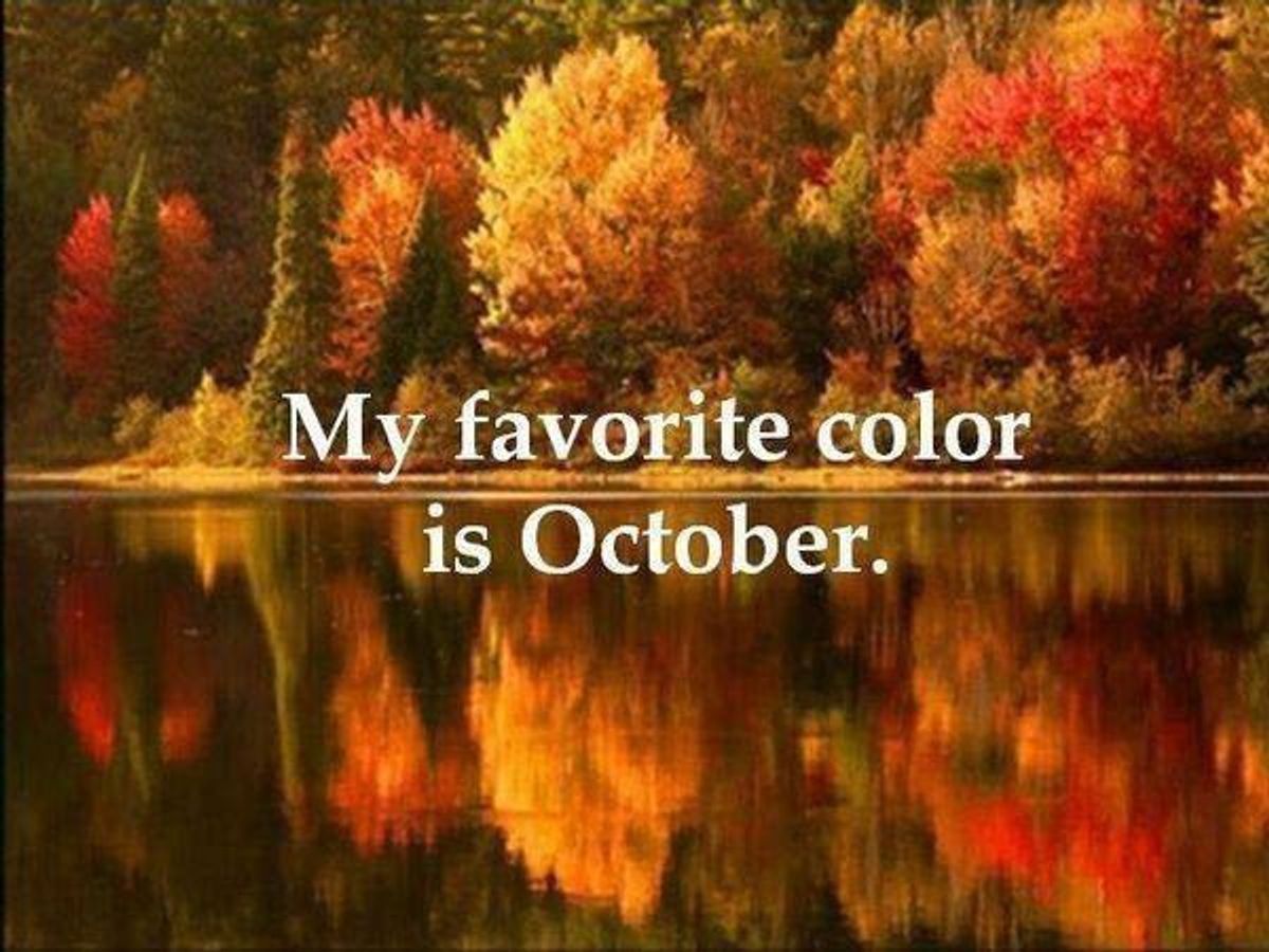 October Is My Favorite Color