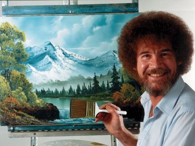 Someone Follows Bob Ross' Tutorial Video In MS Paint, Gets