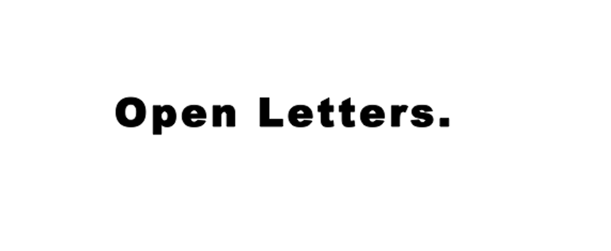 A Reaction To Passive Aggressive Open Letters