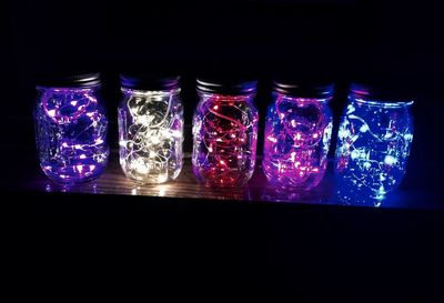 Fairy jars DIY. Use glow in the dark paint and make tiny dots on the inside  of a mason jar.