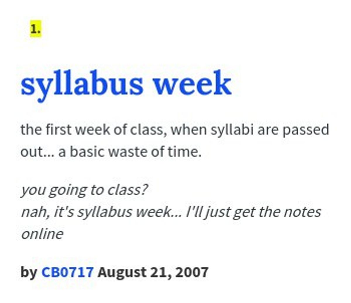 How Syllabus Week at Bing is Different From the Rest of the Year