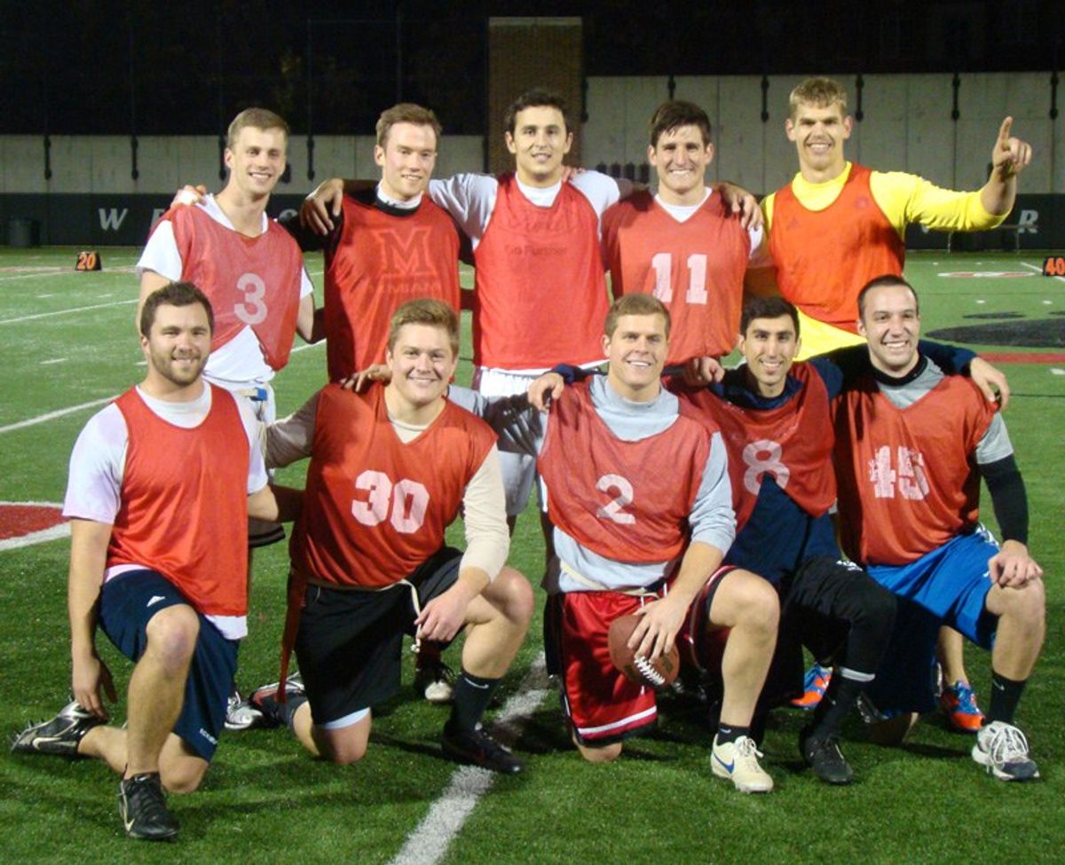 Undefeated Fraternity Flag Football Team Infuriated That Super Bowl Winner Will Be Dubbed "World Champions"