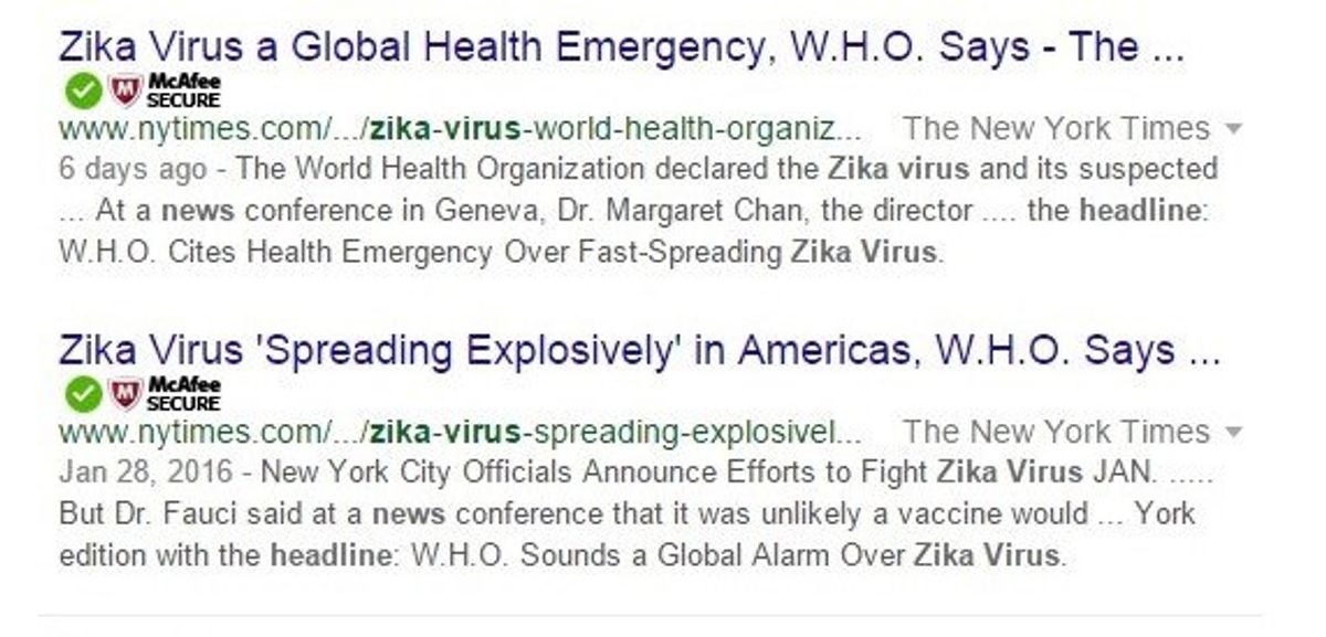 Why You Shouldn't Worry About Zika