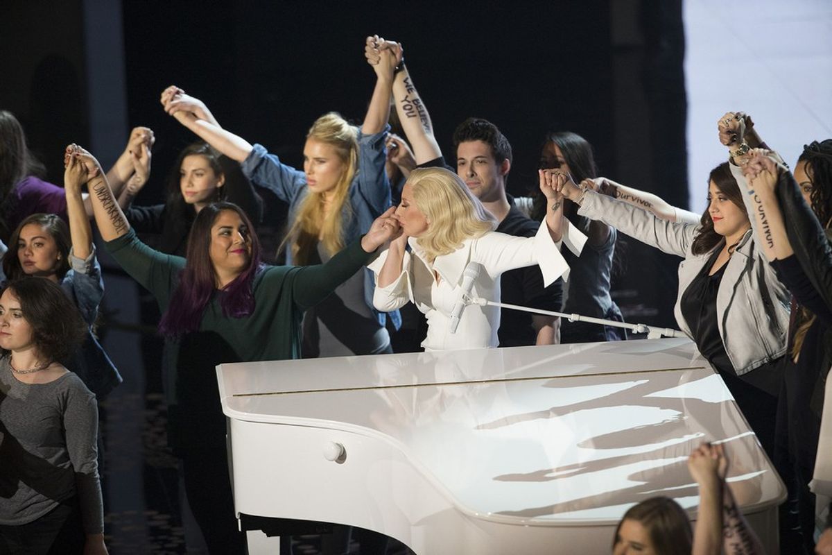 Gaga Tackled Sexual Assault At The Oscars