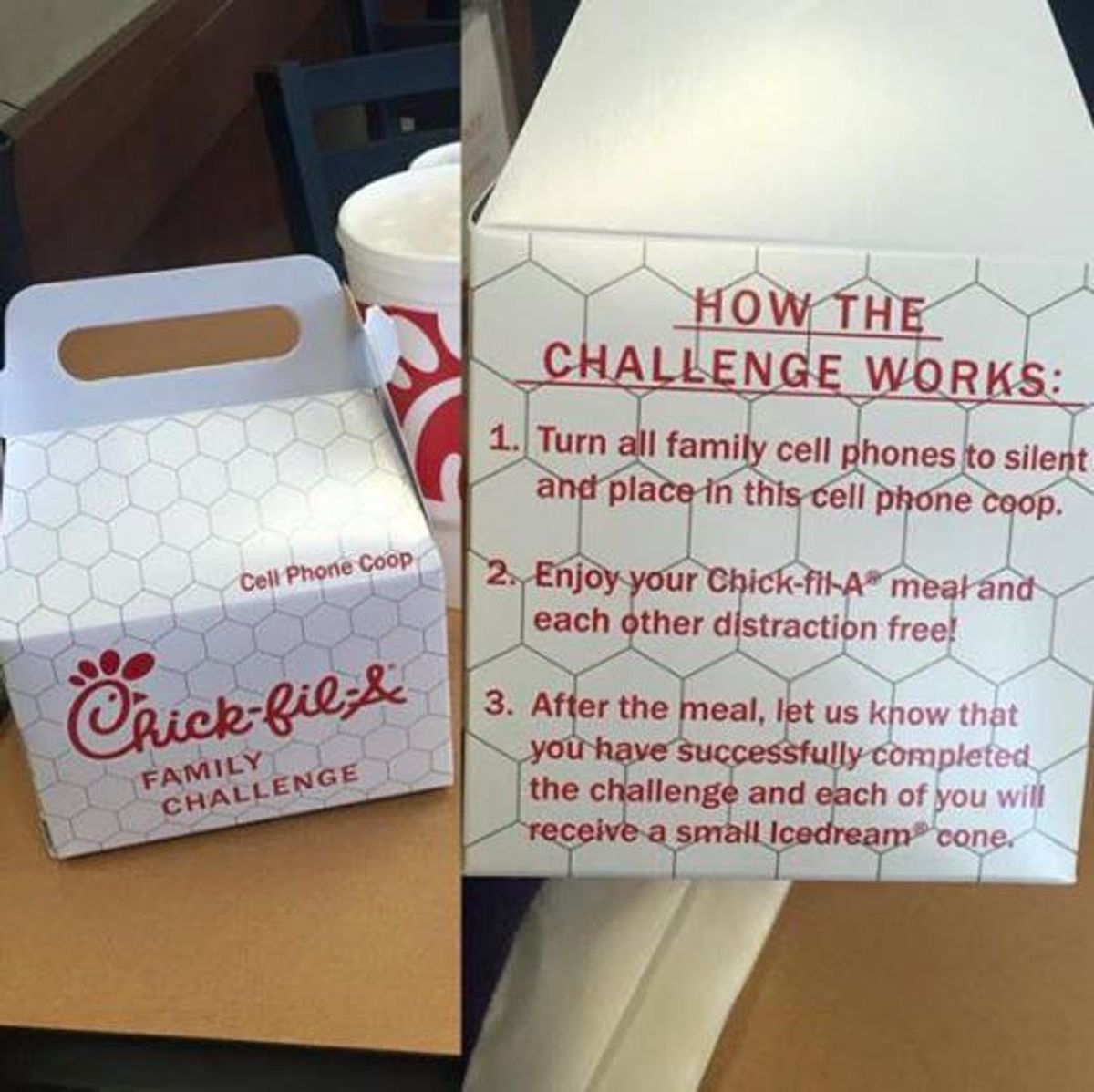 Chick-Fil-A Urging Patrons To Drop Their Phones