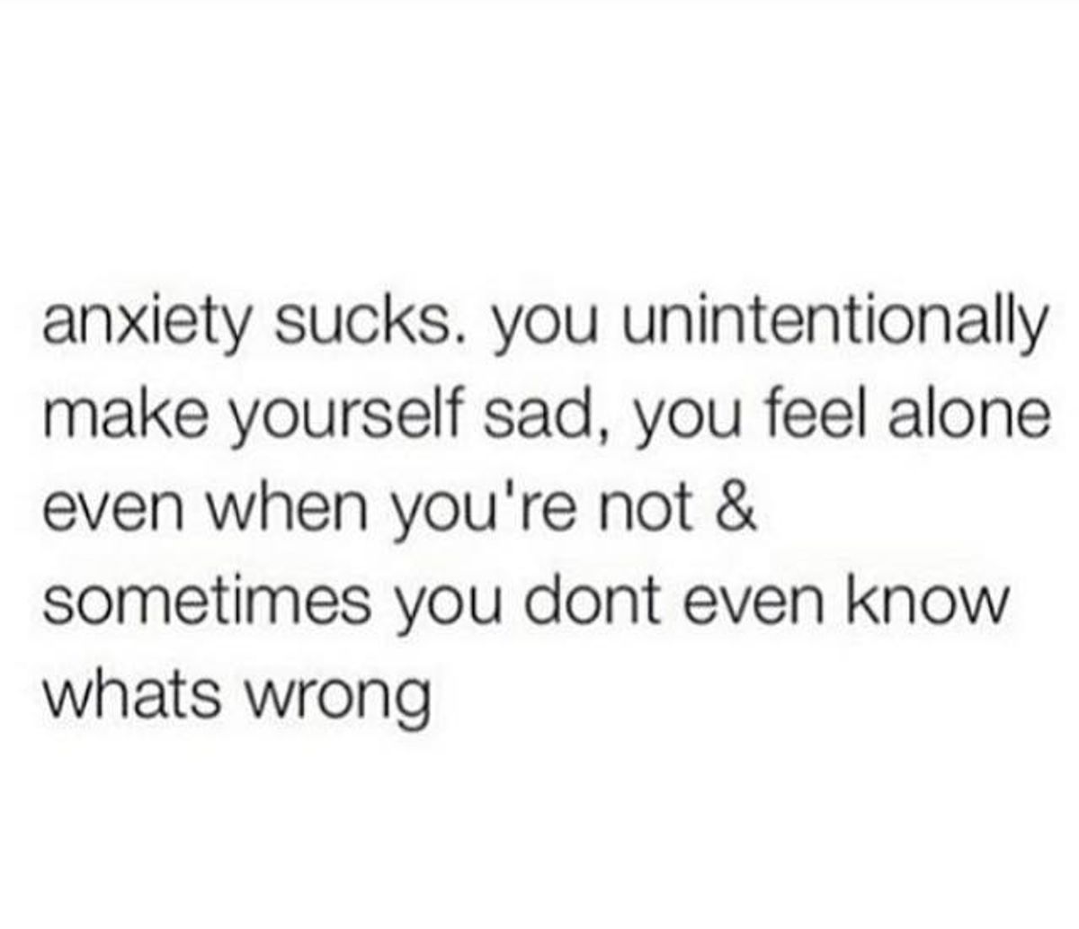 Anxiety As Told By Tumblr