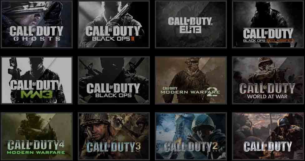 Call of store duty game lists