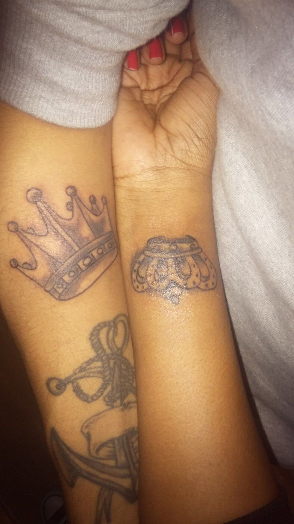 Couple Tattoo | Bonnie and clyde tattoo, Girlfriend tattoos, Tattoo for  boyfriend
