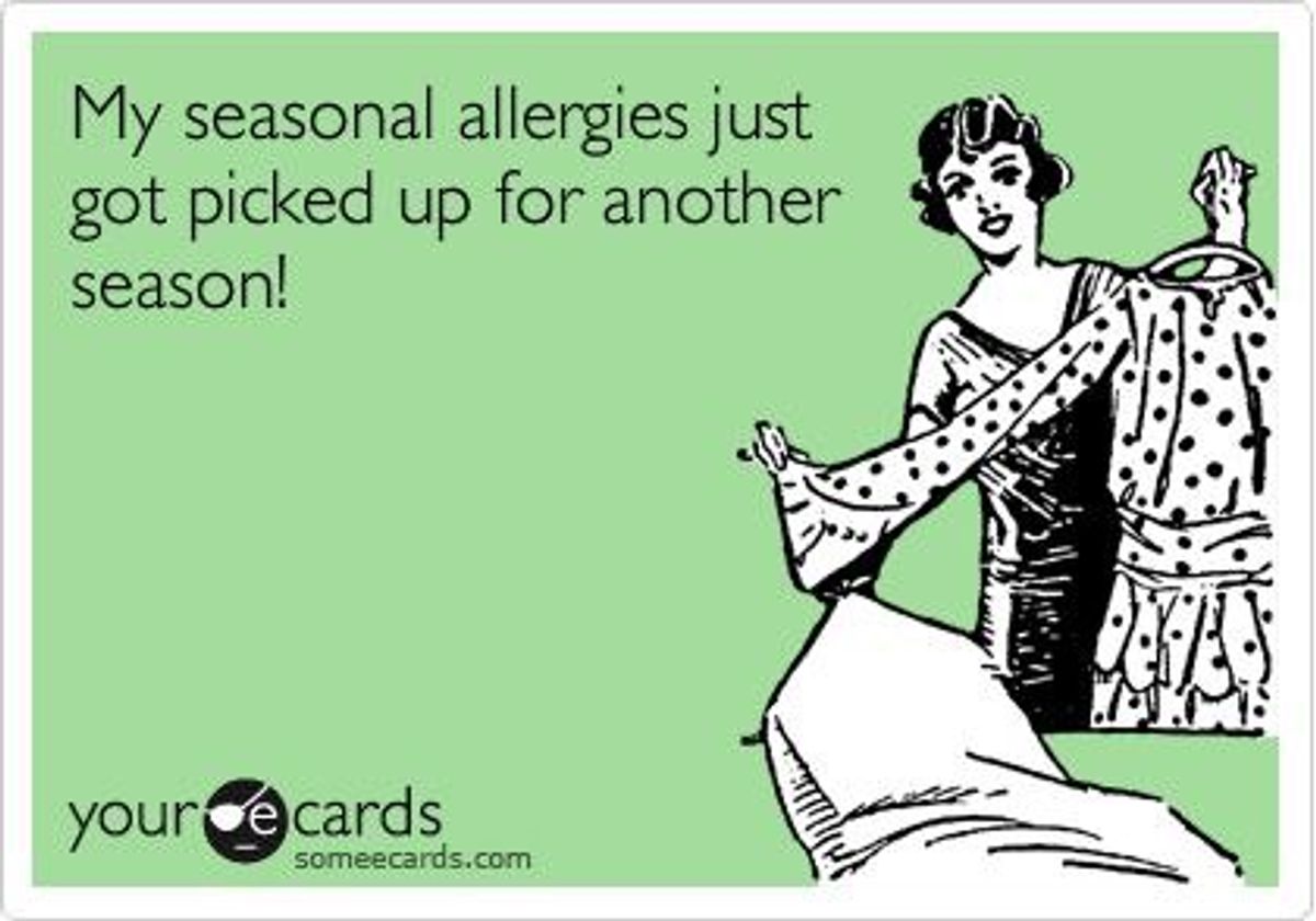 11 Signs Of Allergy Season