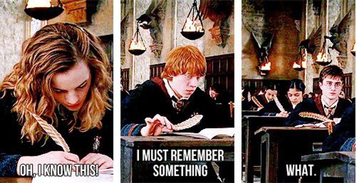 11 Stages Of Finals Week Told By Harry Potter