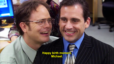 michael scott birthday gif