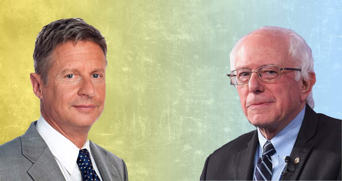 Why Bernie Sanders Supporters Should Support Gary Johnson