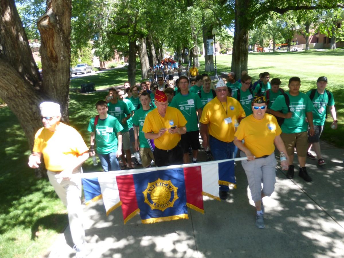 ​National Commander Leads 125 Nevada Boys Through Streets Of Reno