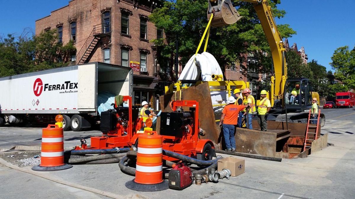 Albany Says Goodbye To Madison Avenue Sinkhole