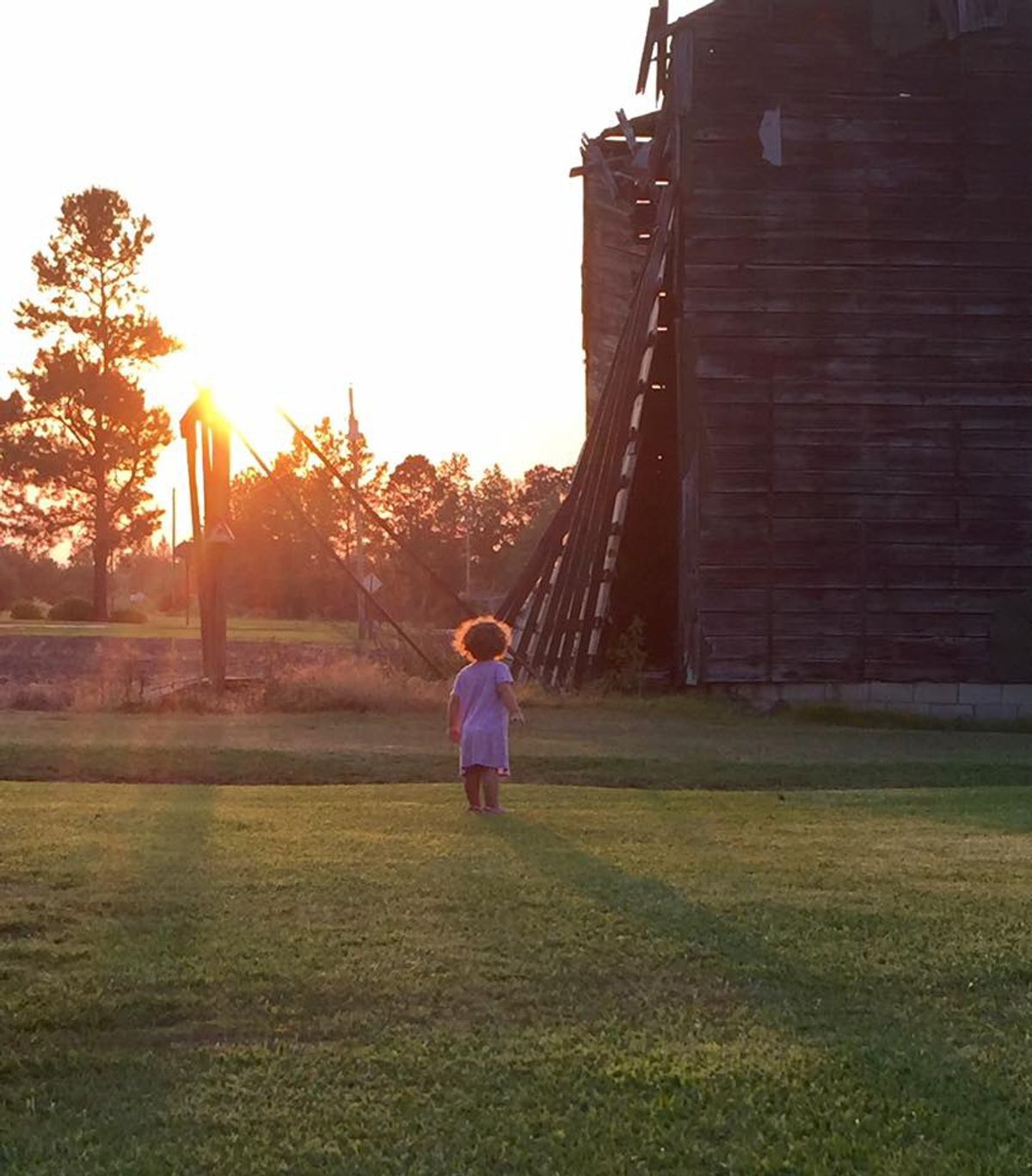 A Little Girl in a Big, Big World