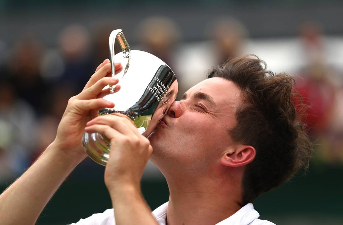 First Singles Wheelchair Tennis Tournament Played At Wimbledon