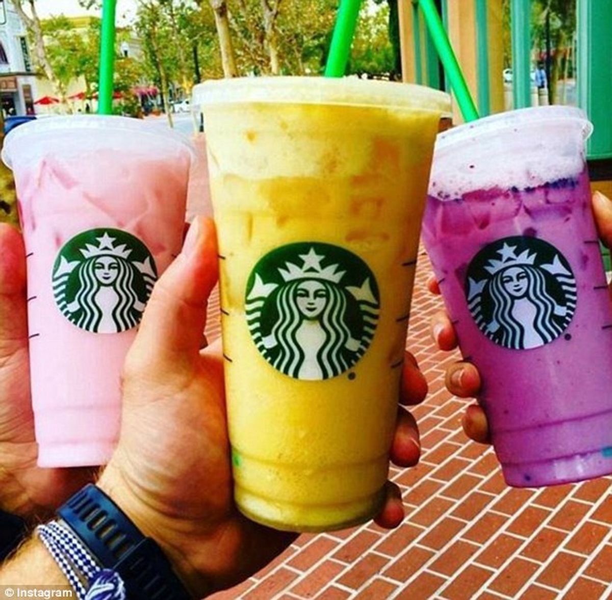 Homemade Starbucks Rainbow Drinks