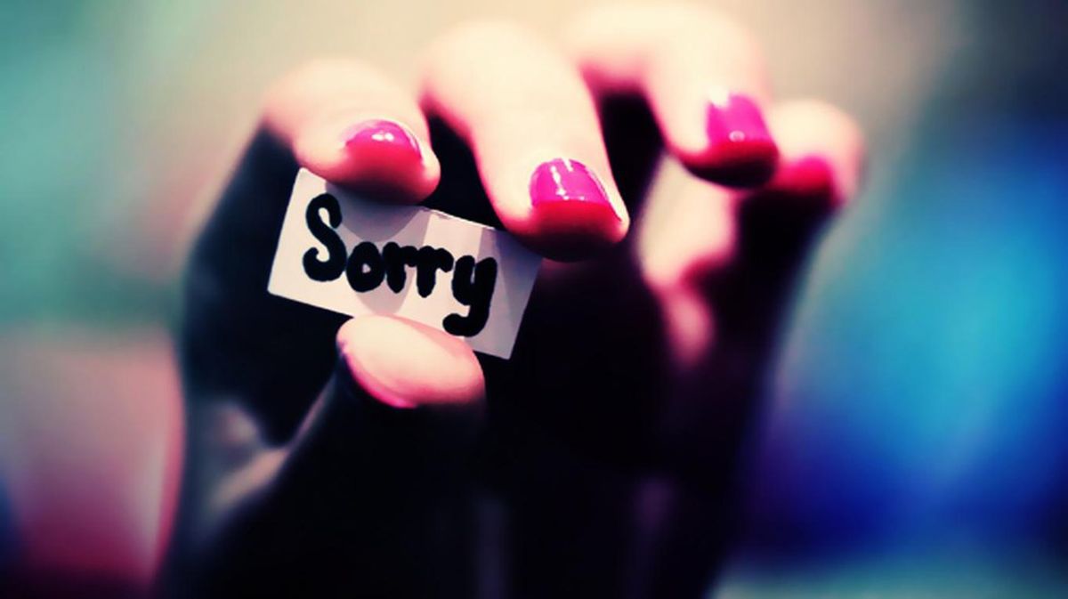 You Said Sorry, But Aren't Apologetic.