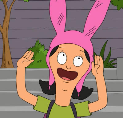 Louise Belcher Puppy Love Laptop Sticker | Bob's Burgers