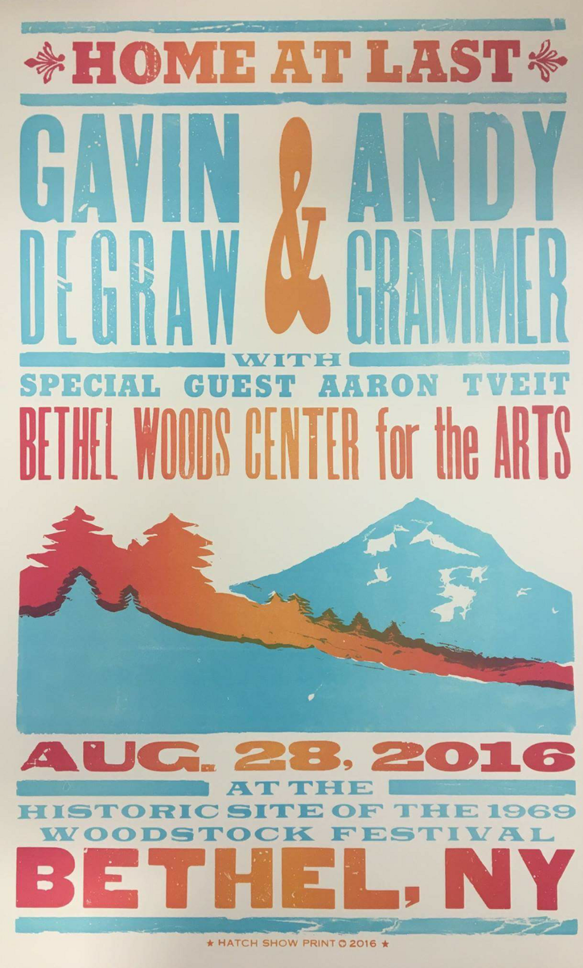 Review Of Andy Grammar and Gavin DeGraw With Special Guest Aaron Tveit at Bethel Woods,NY