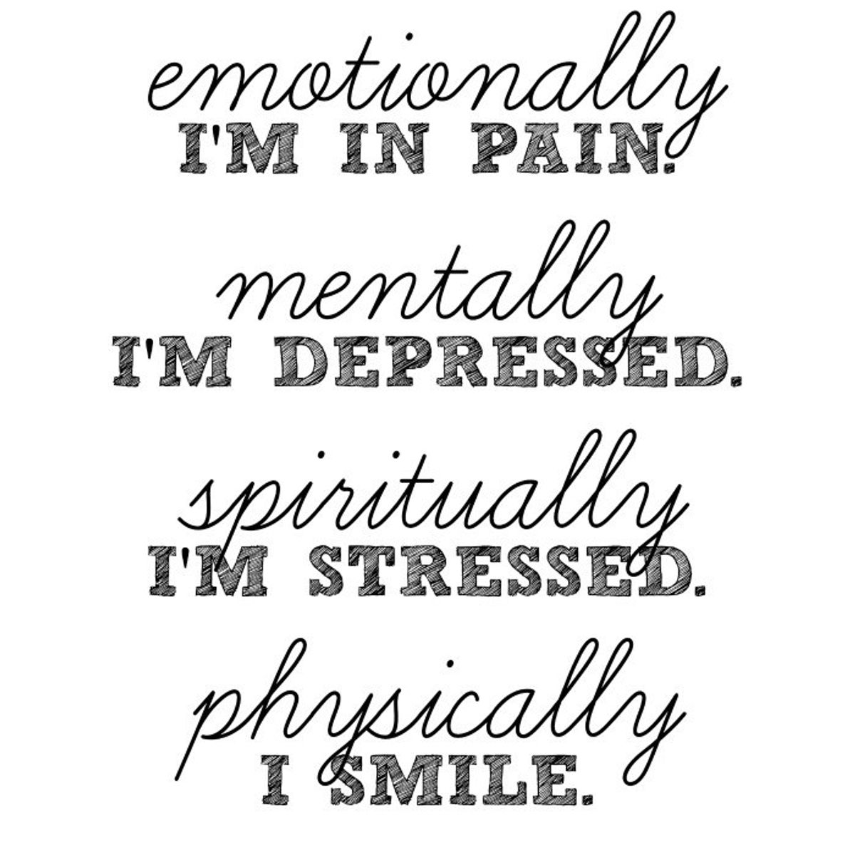 Depression is real...I know, because I currently am dealing with it.