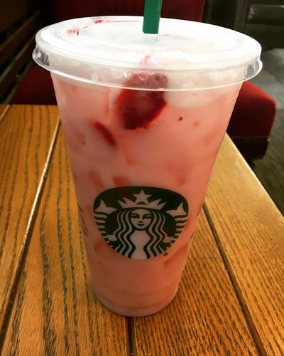 Miniature Starbucks Cup Strawberry Pink Drink/car 