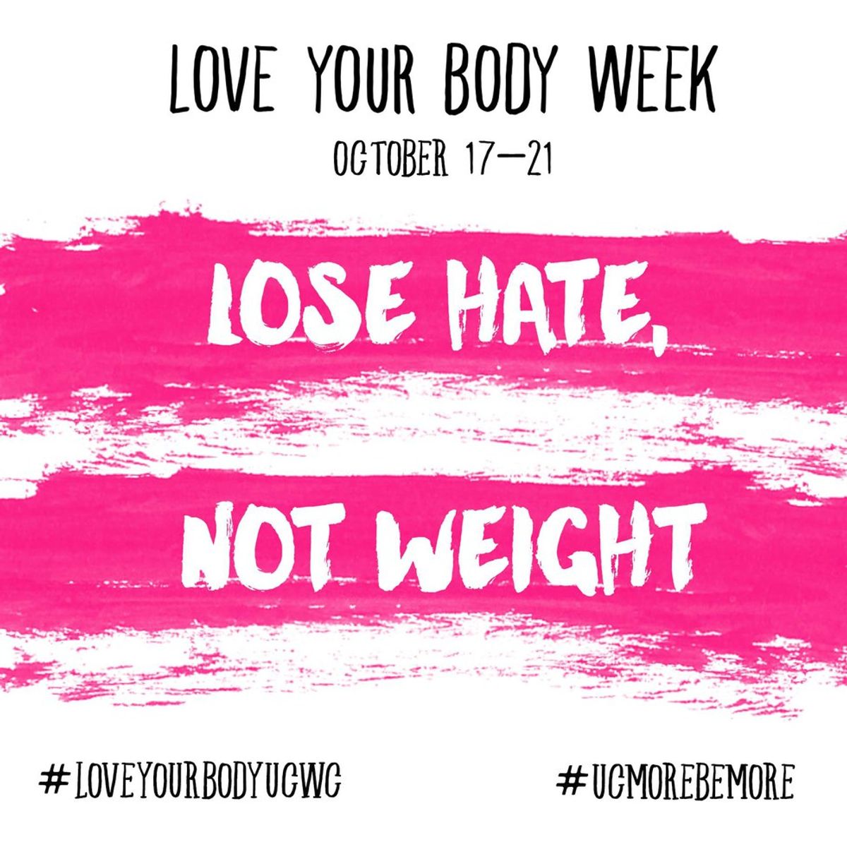 Losing Hate, NOT Weight