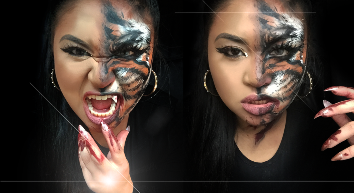 Halloween Tiger Transformation Tutorial