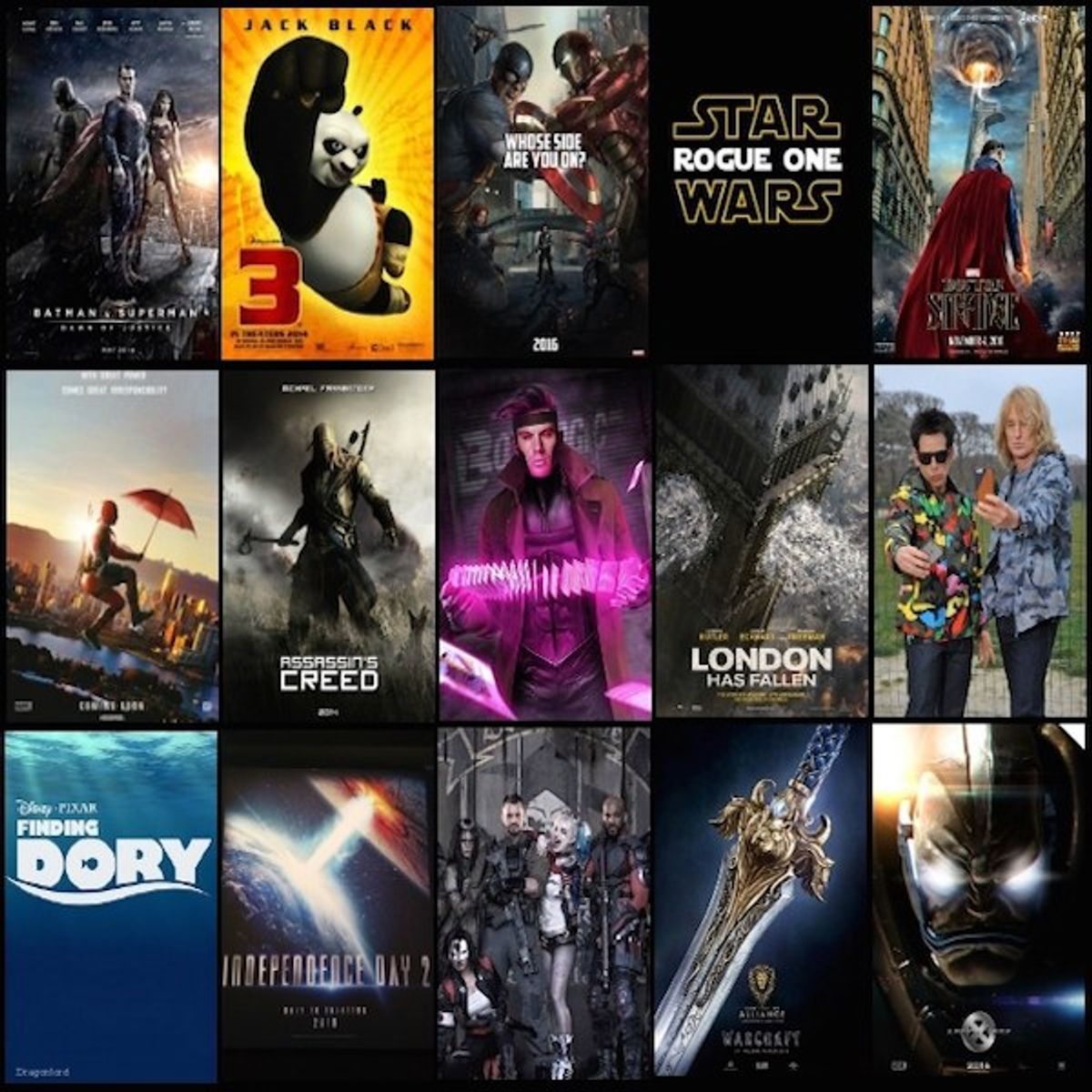 Top 5 Movies to Watch in 2016