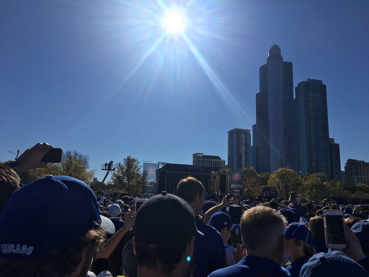 My experience at the Cubs World Series rally