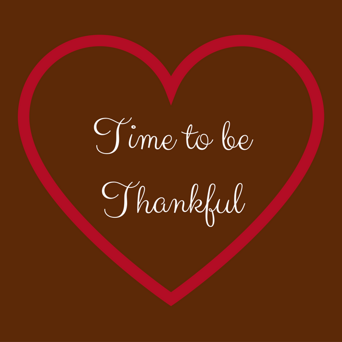 A Time To Be Thankful