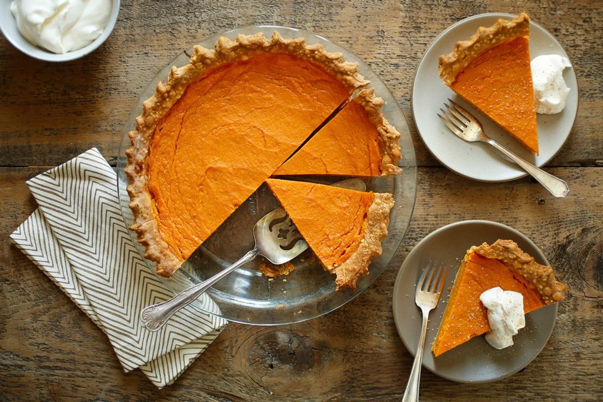 Sweet Potato Pumpkin Pie Recipe