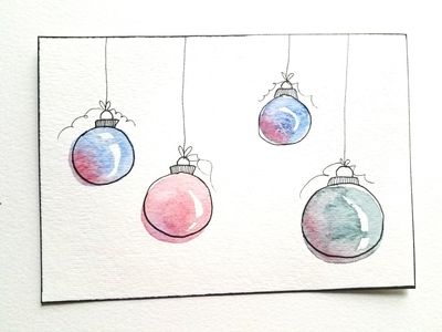 7 DIY Holiday Watercolor Cards to Send Out to Friends - Make and Takes