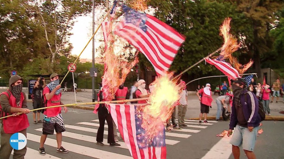 Flag Burning And Anthems For America