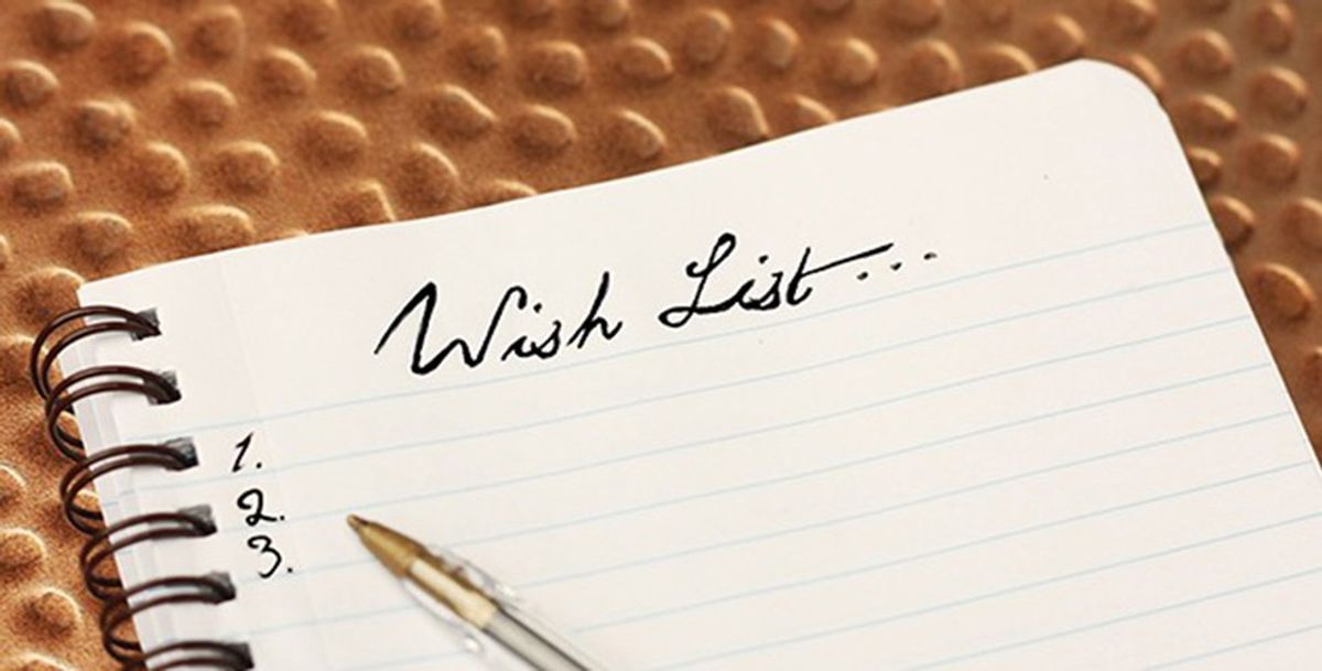 A College Student's Wish List