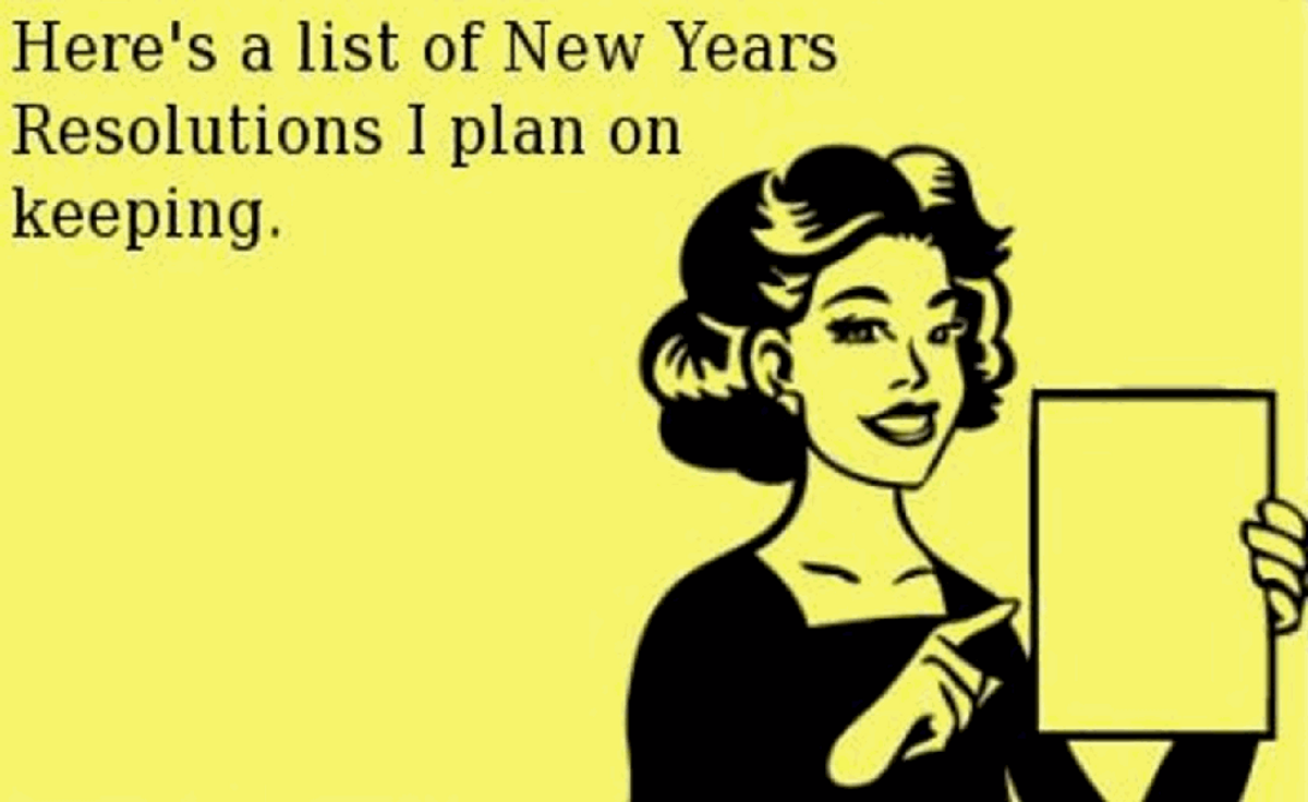 Whoops, New Year's Resolutions Don't Work