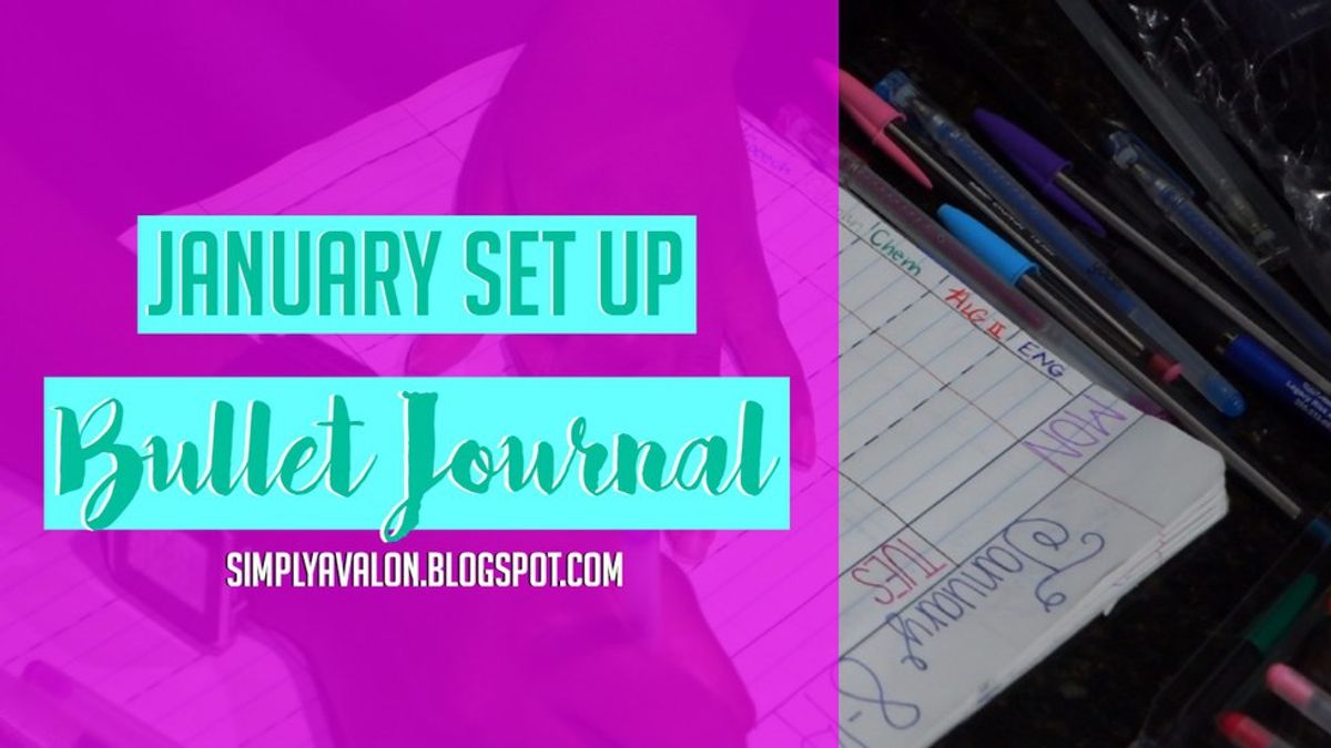 My January Bullet Journal Set-Up