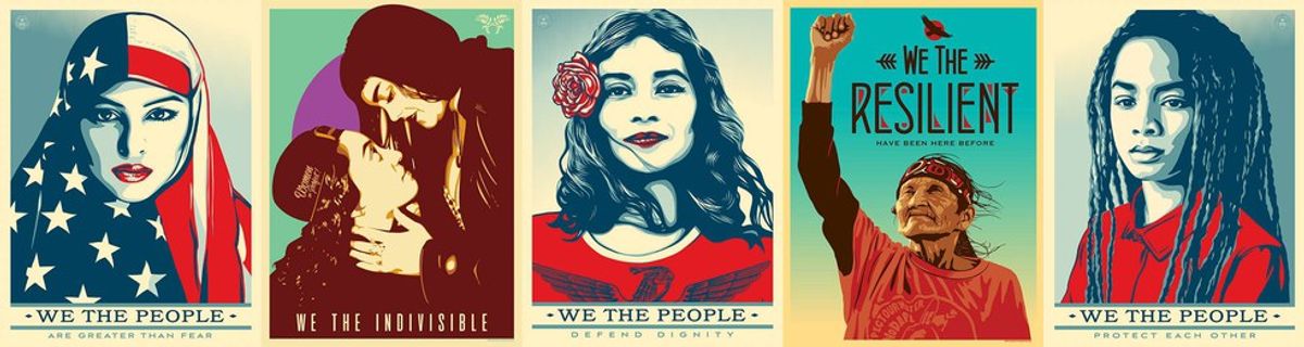 The Artist Who Created Obama's Hope Poster Puts Out A New Design For The Trump Era