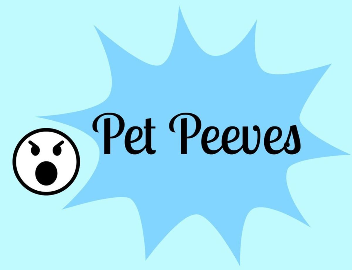 My Top Pet Peeves