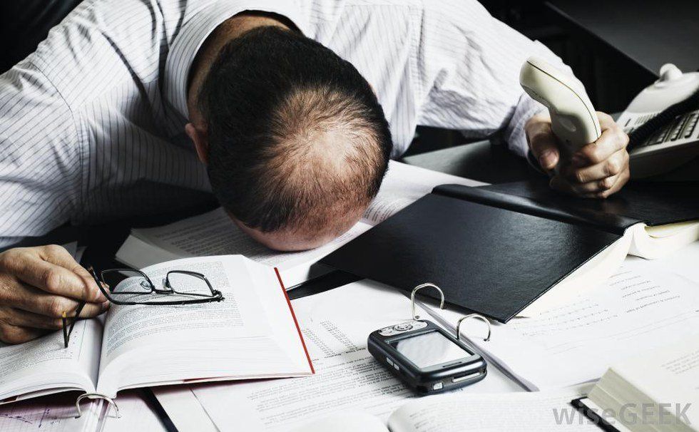 head on desk