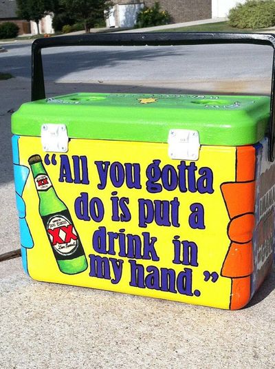 fraternity coolers painted ideas