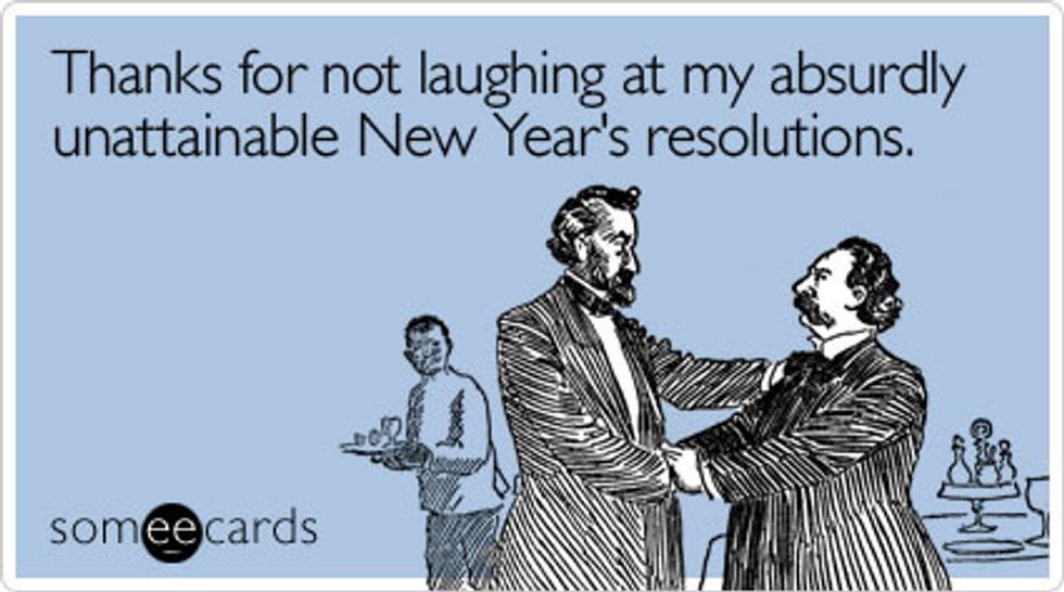 8 New Year's Resolutions You're Definitely Going to Break