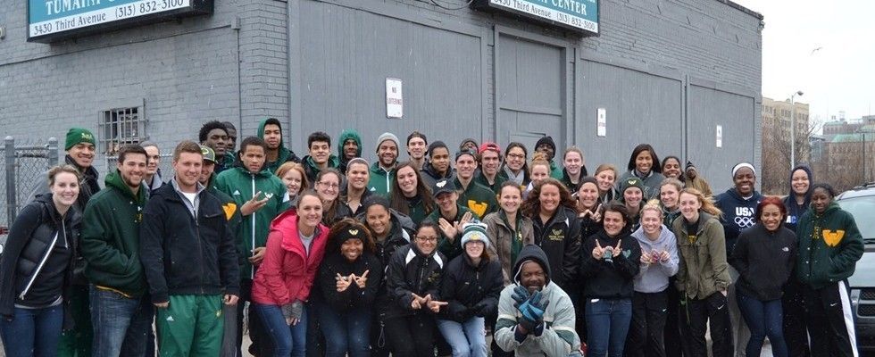 WSU Student-Athletes Set Record For Community Service